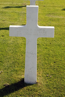 Grave of John David Aaron