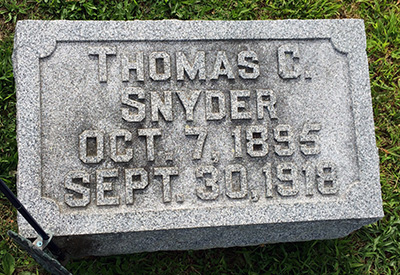 Grave of Thomas Christian Snyder