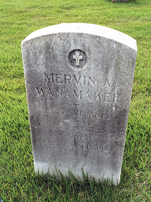 Grave of Mervin Allen Wanamaker
