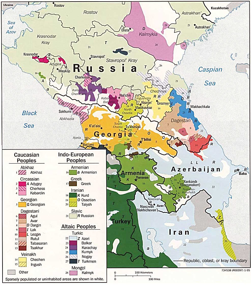 Caucasus language map; source is http://www.esri.com/news/arcuser/0206/graphics/language_ms_1_lg.jpg