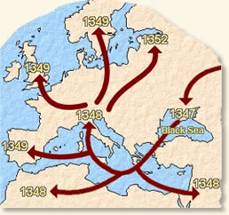 Map of Black Plague Progress