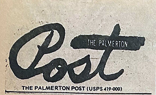 The Palmerton Post header